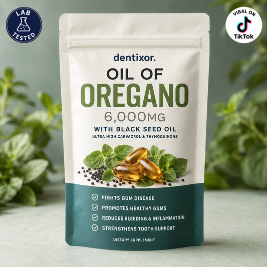 DENTIXOR OREGANO & BLACK SEED OIL - ELIMINATES GUM DISEASE